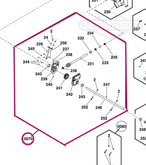 771963 Craftsman Murray Gearbox Assembly | DRMower.ca 